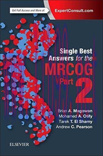 [AME]Single Best Answers for MRCOG Part 2 (Original PDF)
