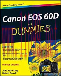 Canon EOS 60D For Dummies 1st Edition,