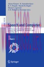 [PDF]Speech and Computer: 25th International Conference, SPECOM 2023, Dharwad, India, November ...