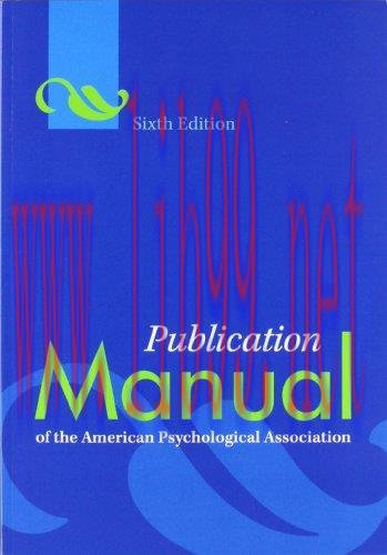 [FOX-Ebook]Publication Manual of the American Psychological Association, 6th Edition