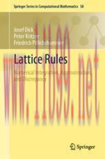 [PDF]Lattice Rules: Numerical Integration, Approximation, and Discrepancy