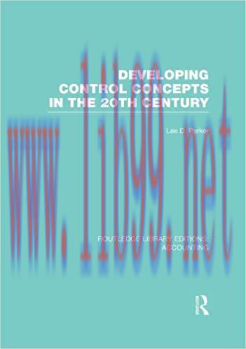 (PDF)Developing Control Concepts in the Twentieth Century (RLE Accounting) (Routledge Library E...