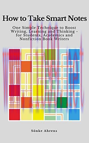(PDF)How to Take Smart Notes: One Simple Technique to Boost Writing, Learning and Thinking &ndash; fo...