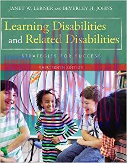 (PDF)Learning Disabilities and Related Disabilities: Strategies for Success 13th Edition