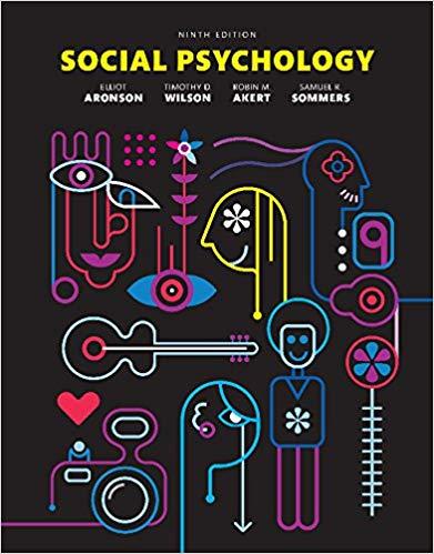 (PDF)Social Psychology 9th Edition by Elliot Aronson