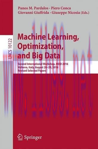 [FOX-Ebook]Machine Learning, Optimization, and Big Data