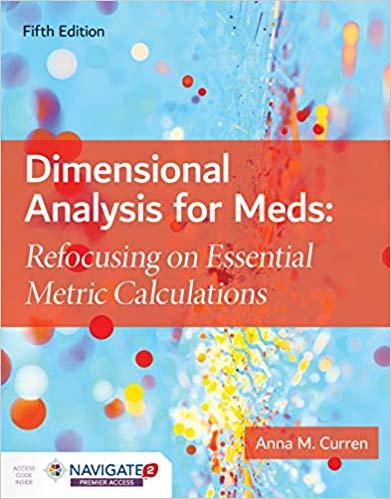 Dimensional Analysis for Meds 5th Edition