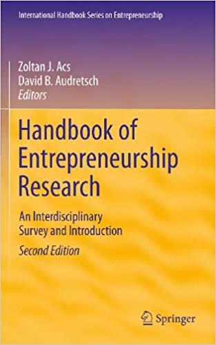 (PDF)Handbook of Entrepreneurship Research An Interdisciplinary Survey and Introduction (Intern...