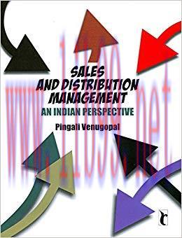 (PDF)Sales and Distribution Management: An Indian Perspective (Response Books) 1st Edition