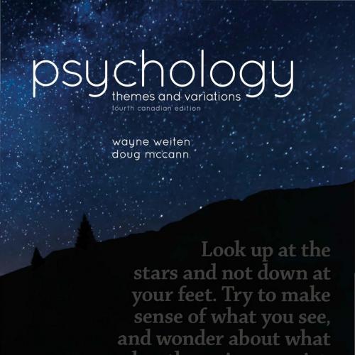 Psychology Themes and Variations 4th Canadian Edition by Wayne Weiten