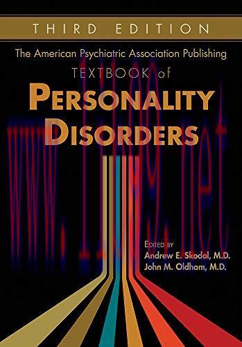 [AME]The American Psychiatric Association Publishing Textbook of Personality Disorders, 3rd edi...