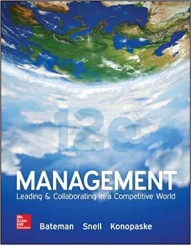 (Test Bank)Management Leading & Collaborating in the Competitive World 12th Edition by Bateman....