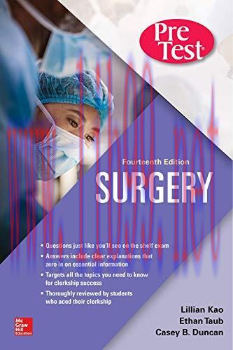 [AME]Surgery PreTest Self-Assessment and Review, Fourteenth Edition (ORIGINAL PDF from_ Publish...