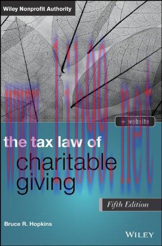 [FOX-Ebook]The Tax Law of Charitable Giving, 5th Edition