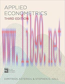 (PDF)Applied Econometrics 3rd Edition