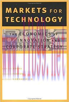 (PDF)Markets for Technology: The Economics of Innovation and Corporate Strategy (The MIT Press)...