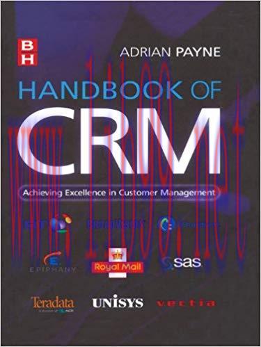 (PDF)Handbook of CRM: Achieving Excellence Through Customer Management 1st Edition