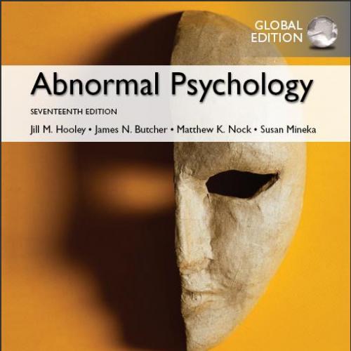 (Test Bank)Abnormal Psychology 17th Global Edition James N Butcher.zip
