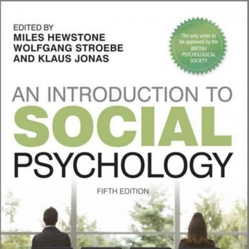Introduction to Social Psychology 5th Edition, An