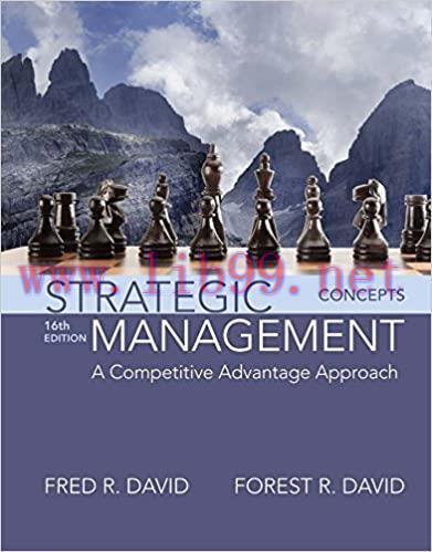 (PDF)Strategic Management: A Competitive Advantage Approach, Concepts (2-downloads)