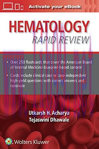 [AME]Hematology Rapid Review: Flash Cards (Original EPUB3)