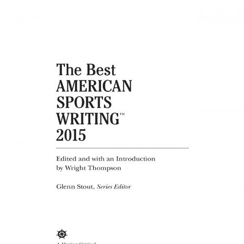 Best American Sports Writing 2015, The