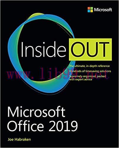 Microsoft Office 2019 Inside Out 1st Edition,