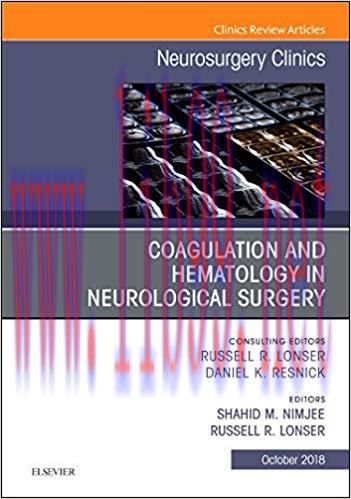 [PDF]Coagulation and Hematology in Neurological Surgery