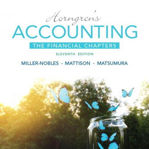 Horngren's Accounting The Financial Chapters 11th Edition