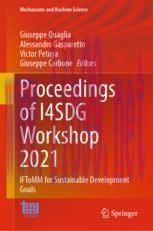 [PDF]Proceedings of I4SDG Workshop 2021: IFToMM for Sustainable Development Goals