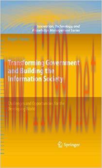 (PDF)Transforming Government and Building the Information Society: Challenges and Opportunities...