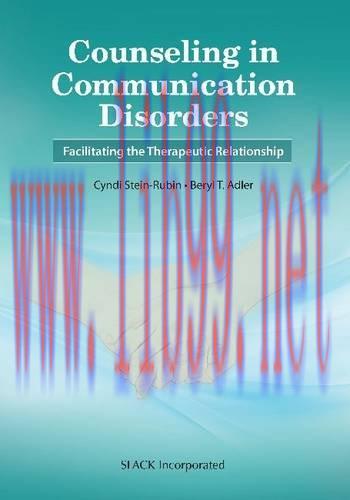 [AME]Counseling in Communication Disorders: Facilitating the Therapeutic Relationship (PDF)
