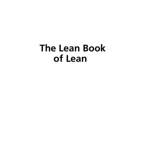 Lean Book of Lean A Concise Guide to Lean Management for Life and Business 1119096197, The