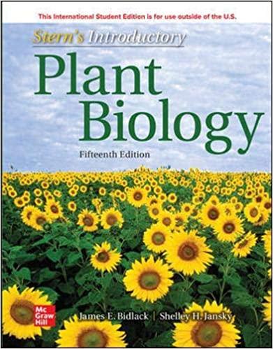 Stern&rsquo;s Introductory Plant Biology 15th Edition