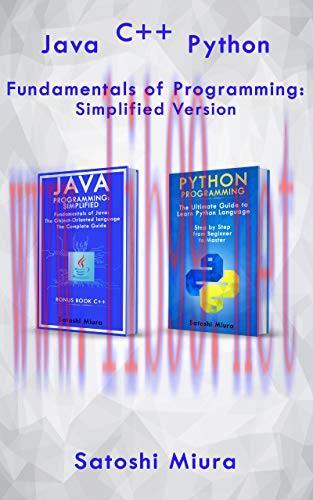 [FOX-Ebook]Java C++ Python Fundamentals of Programming Simplified Version: 3 Books in 1