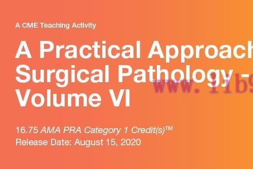 [AME]2020 A Practical Approach to Surgical Pathology - Volume VI (CME VIDEOS)