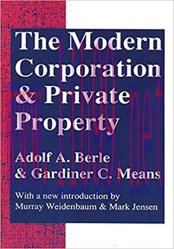 The Modern Corporation and Private Property 2nd Edition,