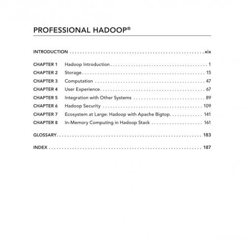 Wrox Professional Hadoop 111926717X