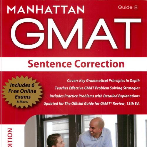 Manhattan GMAT. Sentence Correction GMAT Strategy Guide (Guide 8)