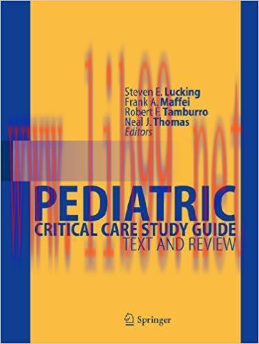 (PDF)Pediatric Critical Care Study Guide: Text and Review 2012 Edition