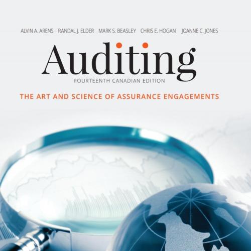 Auditing The Art and Science of Assurance Engagements Canadian Edition 14th Edition by Alvin A....