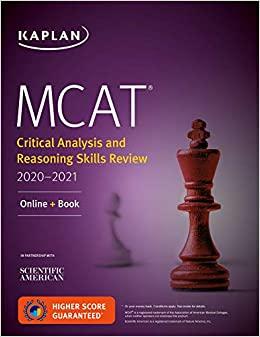 (PDF)MCAT Critical Analysis and Reasoning Skills Review 2020-2021 Online + Book (Kaplan Test Pr...