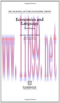 Economics and Language: Five Essays (Churchill Lectures in Economics) 1st Edition,