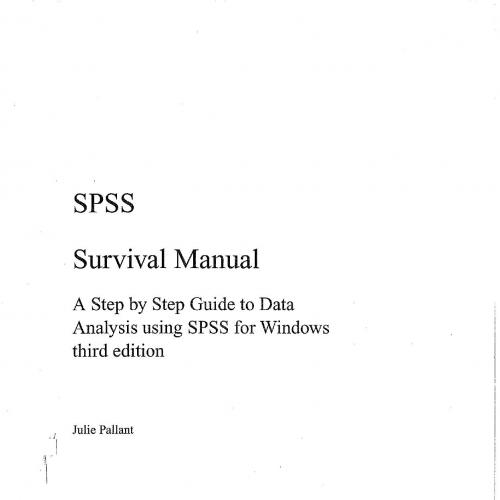 Step by Step Guide to Data Analysis Using SPSS for Windows, A
