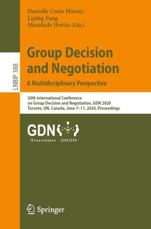 Group Decision and Negotiation A Multidisciplinary Perspective