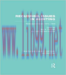 (PDF)Recurring Issues in Auditing (RLE Accounting): Professional Debate 1875-1900 (Routledge Li...