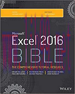 Excel 2016 Bible 1st Edition,