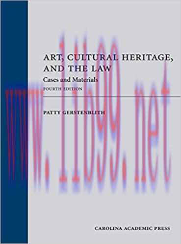 (PDF)Art, Cultural Heritage, and the Law: Cases and Materials, Fourth Edition