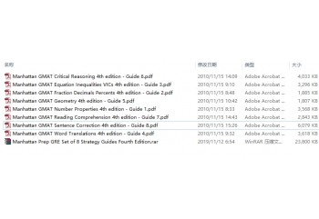 Manhattan Prep GMAT Set of 8 Strategy Guides Fourth Edition