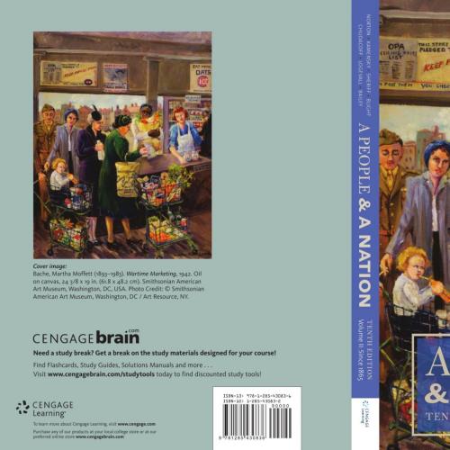 People and a Nation, Volume II Since 1865, 10th Edition, A